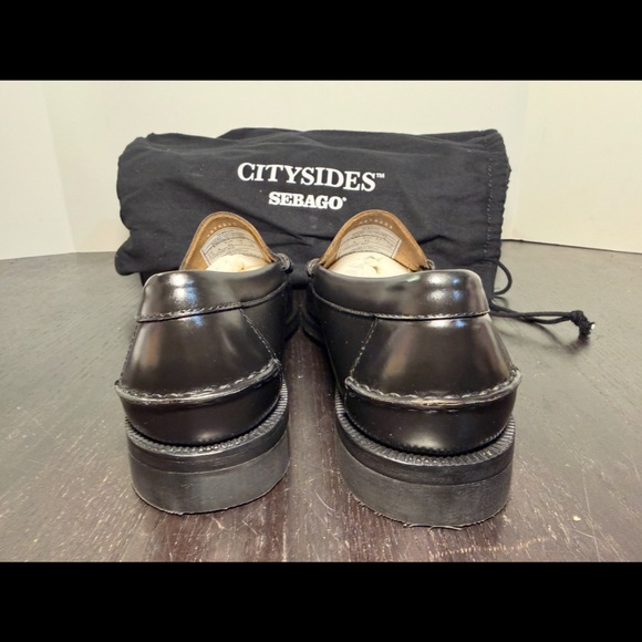 Sebago Classic Dan Citysides Penny Loafers Shoes Black Mens 7.5R main image 15